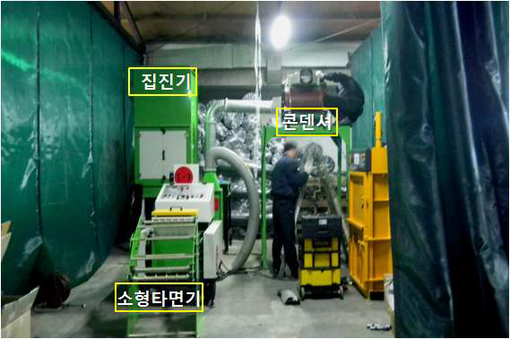 Fig. Recycling 라인 구축 완료