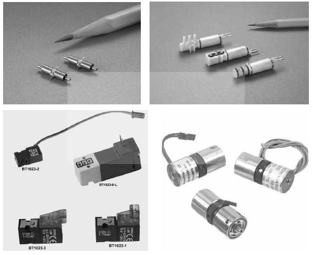 다양한 크기의 가스/액체 솔레노이드 밸브