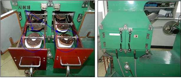시험장치에 시험체 설치상태