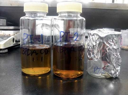 BPDA와 ODA를 각각 1:1과 1:2로 반응시킨 poly(amic acid)
