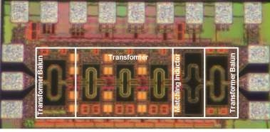 제작된 저잡음 증폭기의 칩 사진