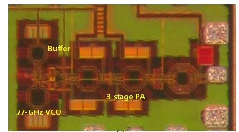 77GHz CMOS 신호생성기 블록의 chip microphoto