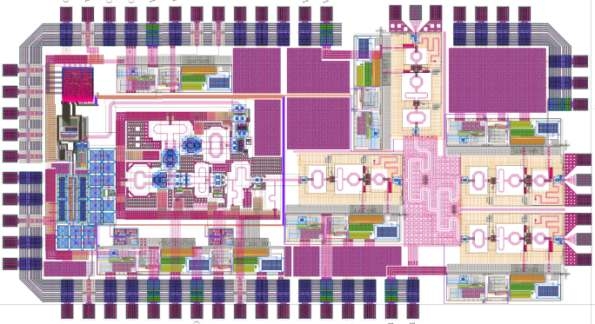 Layout of 77GHz Radar Transmitter