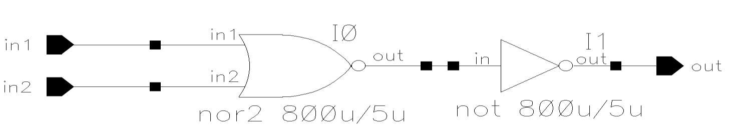 2-input OR 로직 회로