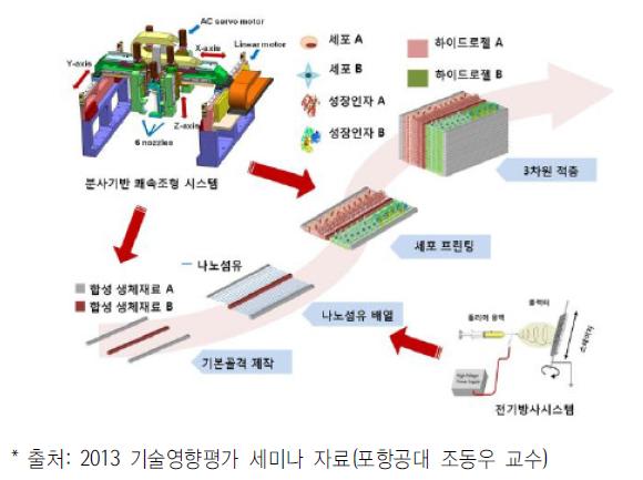 세포 프린팅 개념도