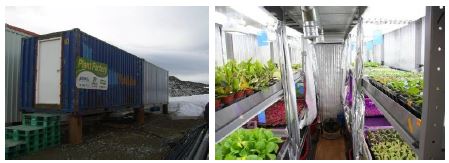 그림 2.3 남극 세종기지 컨테이너형 식물공장