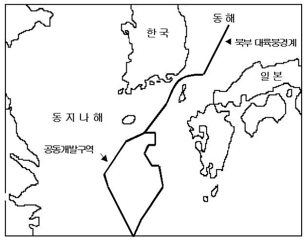 그림4 한국-일본간 대륙붕 공동개발 구역