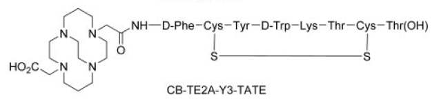 Structure of CB-TE2A-Y3-TATE