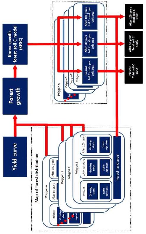 기후변화에 의한 식생 천이를 고려한 산림토양탄소 저장량 모의 과정