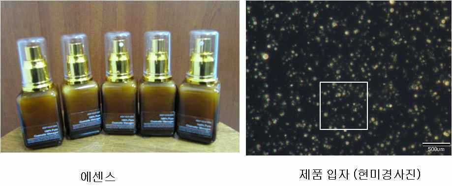 Prototype Essence containing Chestnut inner shells extracts.