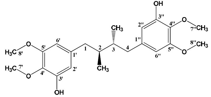 Structure of pregomisin