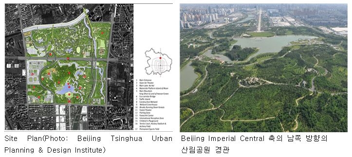북경 올림픽 산림공원 조감도