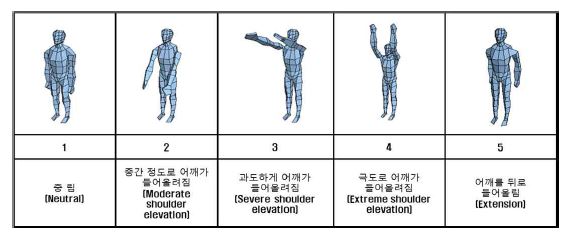 BLUE-X: 어깨(상지)의 자세 분류
