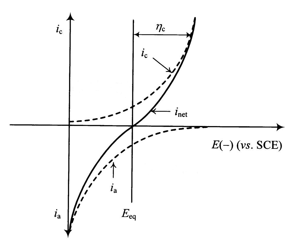 Current-Potential curves in Butler-Volmer equation