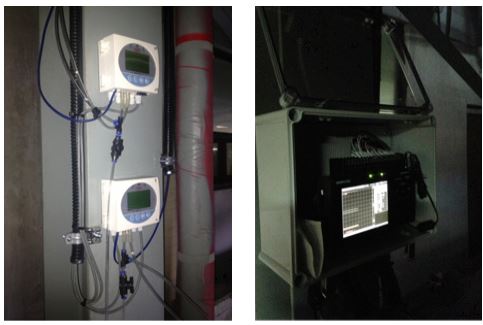 유량계 및 data logger 설치