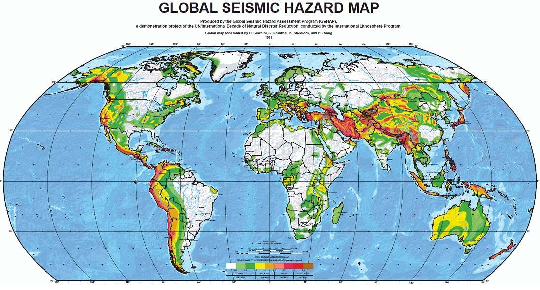 세계지진 위험지도