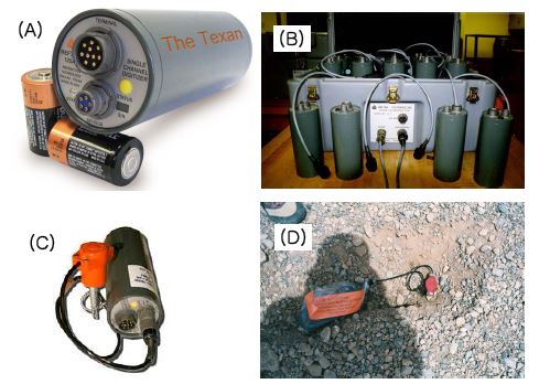 Seismic sensor and recorder used on land