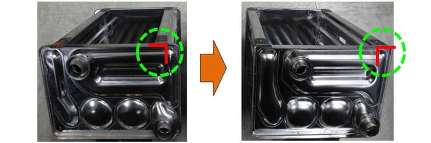 보조보일러 열교환기 실링재 안착 플랜지 구조 변경
