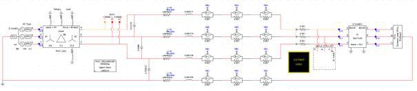 RTDS내 모델링된 22.9 kV/50 MVA급 실계통