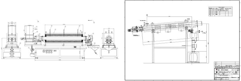 기존 양산화 방식과 screw type 설계도 초안