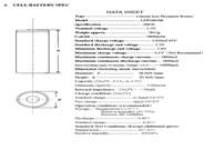 Cell의 Data Sheet