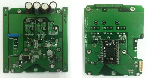 부품실장된 2차년도 제어기 PCB