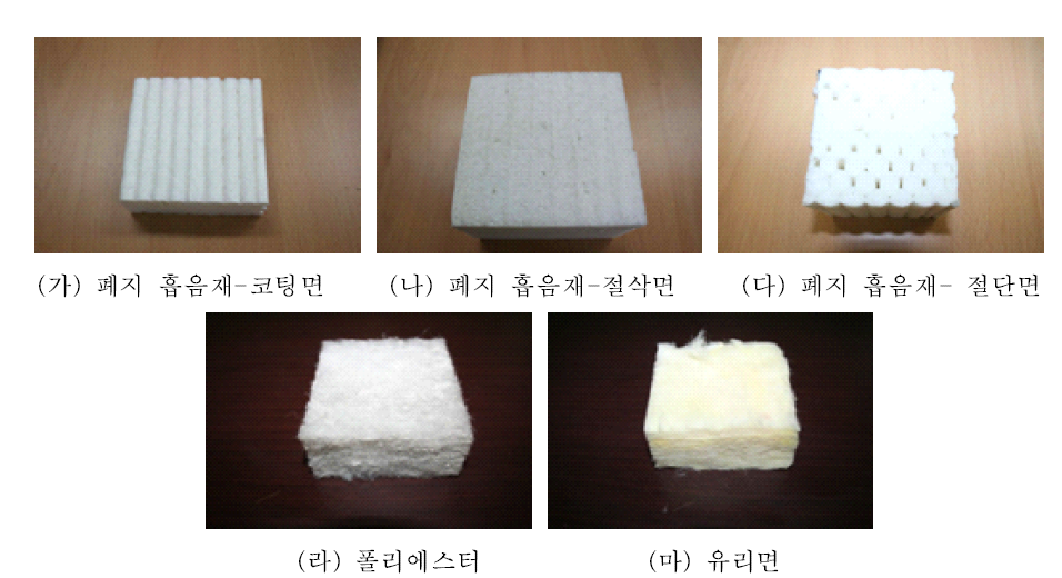 흡음재 흡음단면 형상