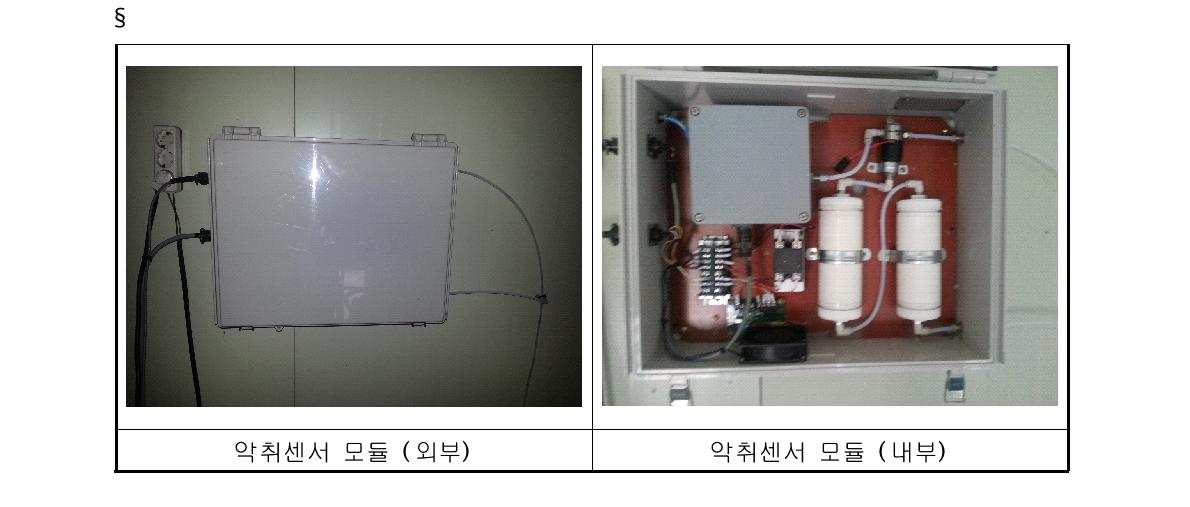 악취센서 모듈의 외형도