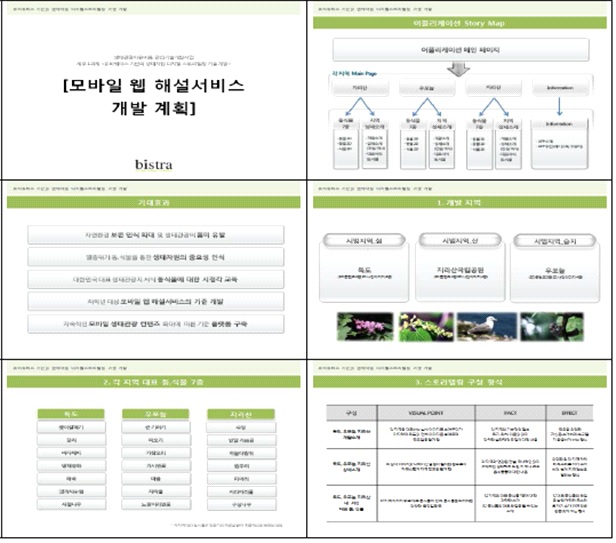 모바일 웹 해설 서비스 개발 계획 사례(1)