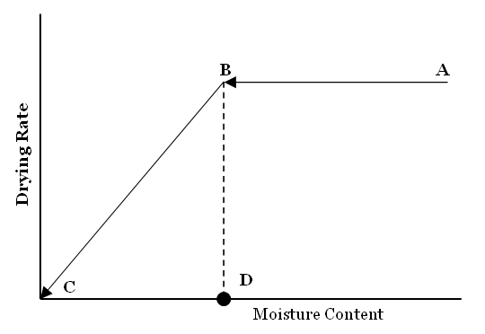 Drying rate curve