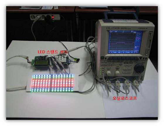 LED 등기구 PWM 파형 측정 환경