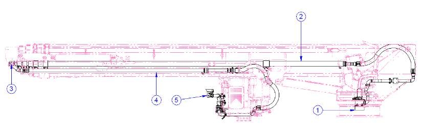그림 3.30 Boom 수배관 구성