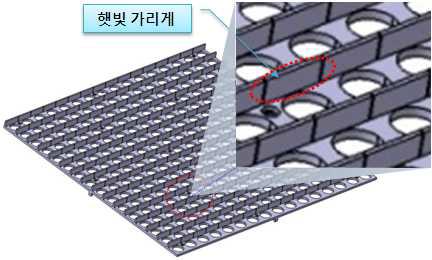 LED 전광 모듈 커버(예)