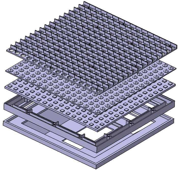 LED 전광 모듈의 3D CATIA 모델 설계(예)