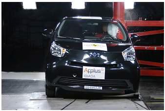 Euro Ncap Side Impact Test : Totota iQ