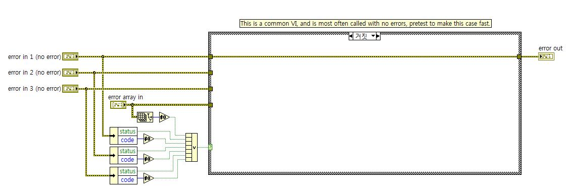 케이스구조를 이용한 에러아웃