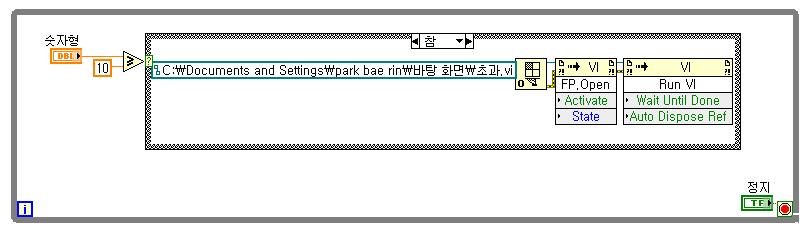 VI를 이용한 경고 발생