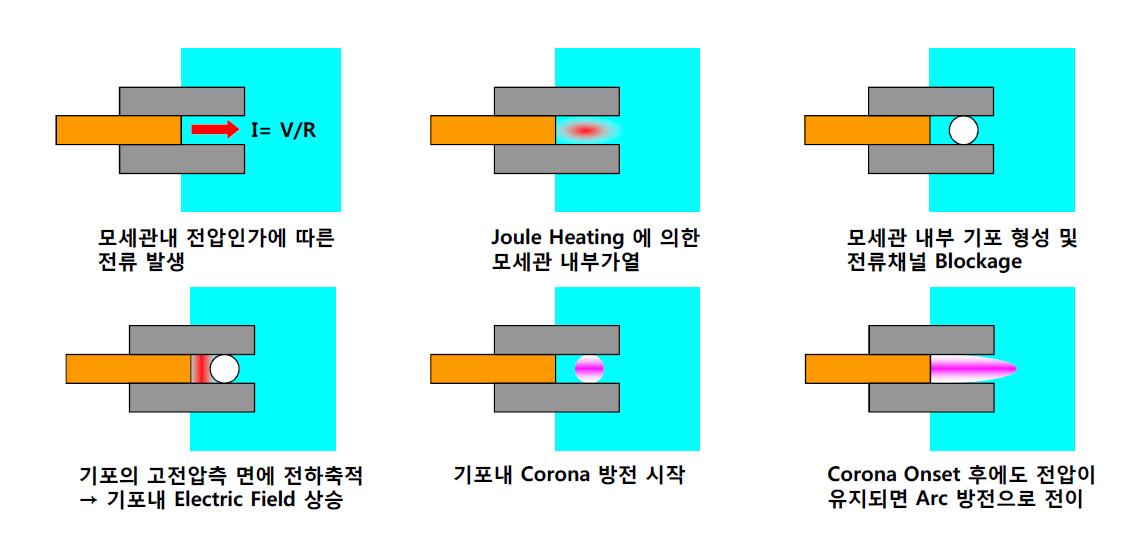 본 연구에서 사용된 시스템에서의 수중 플라즈마 방전 및 기포 생성 원리