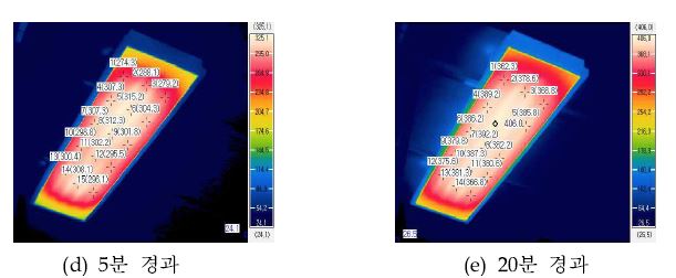 개발 제품 열화상 측정 사진