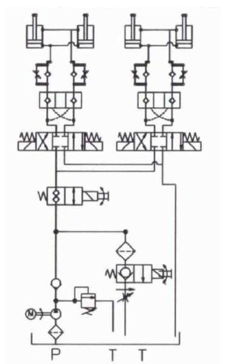 유압장치 회로도