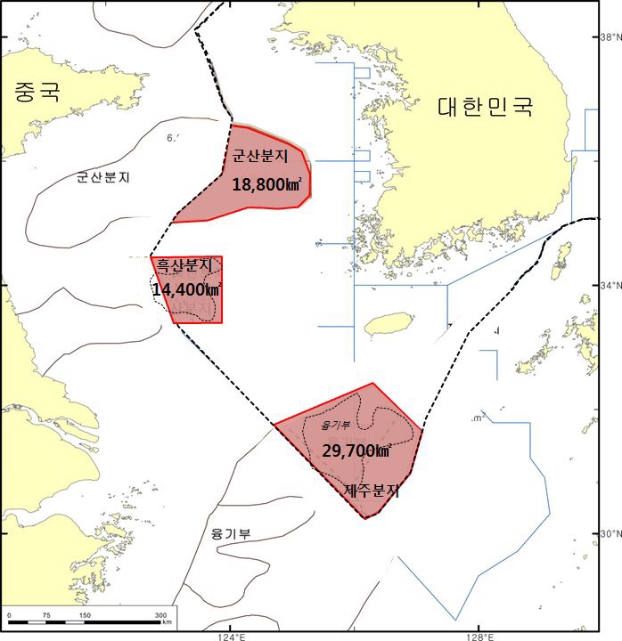 관할해역 심부지질구조연구 지역