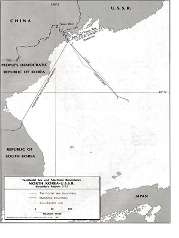 1986년 북한과 러시아의 해양경계