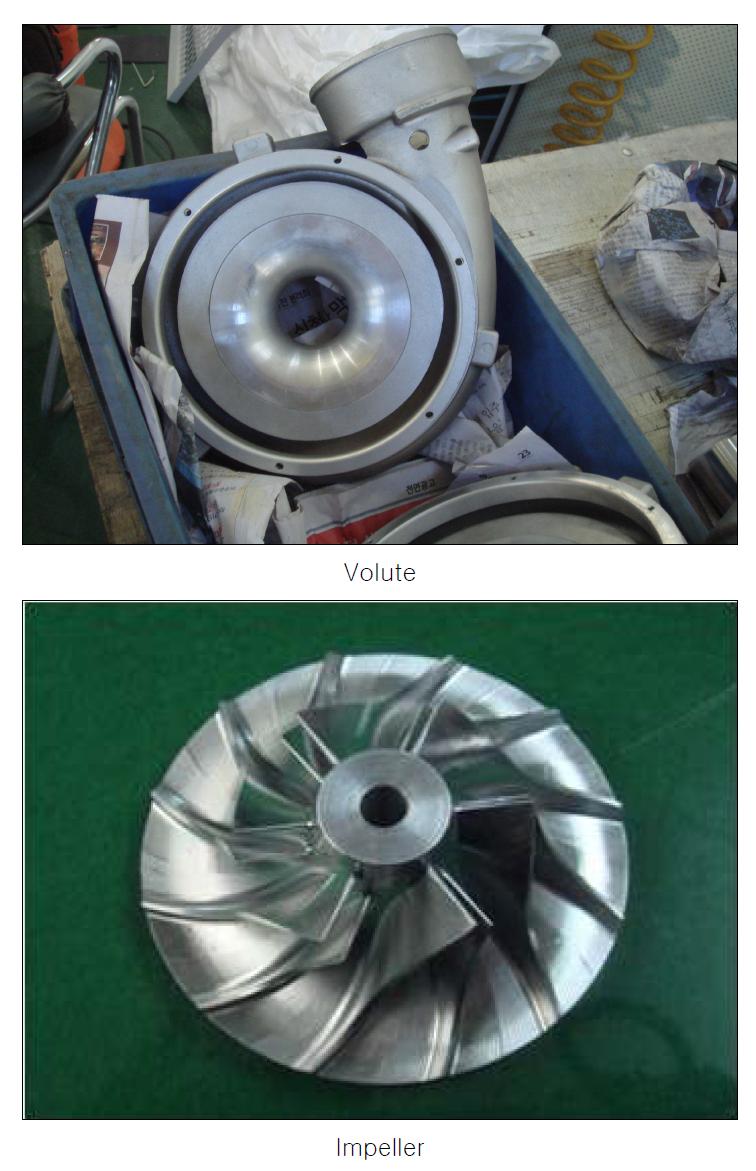 Volute와 Impeller 형상