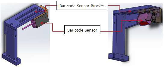 Cassette & Wafer Loading시 Bar code 구성 3D 설계