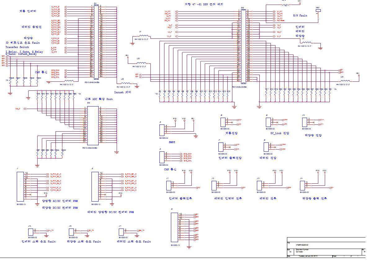 인터페이스 Board 회로도