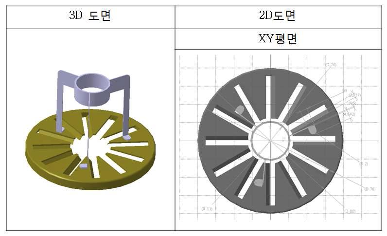 보일러 상부 커버 3D도면