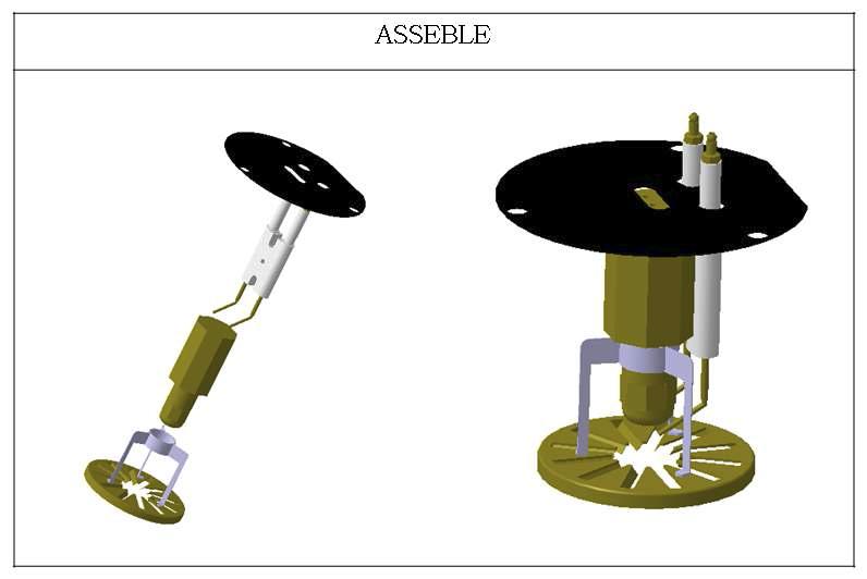 점화플러그 3D조립도