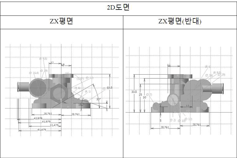 연료공급부품 평면규격