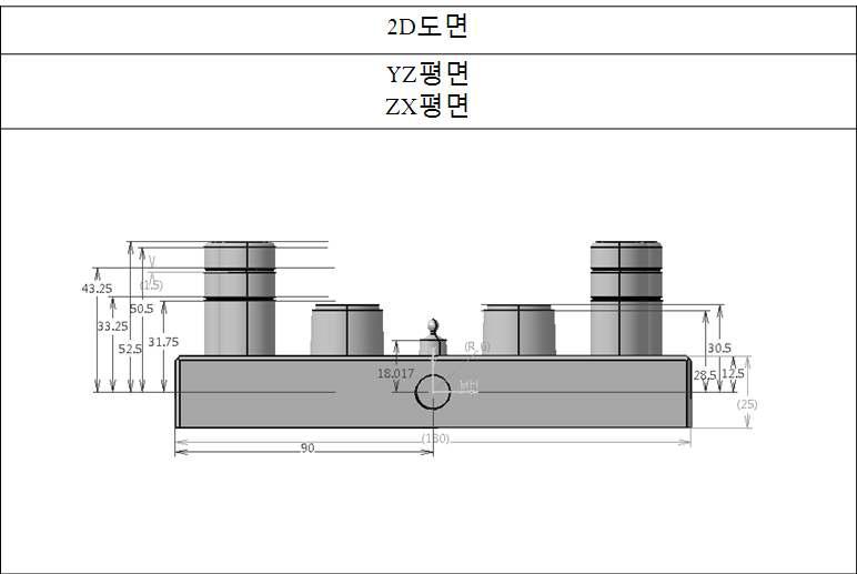 고온용 팩킹 금형 규격