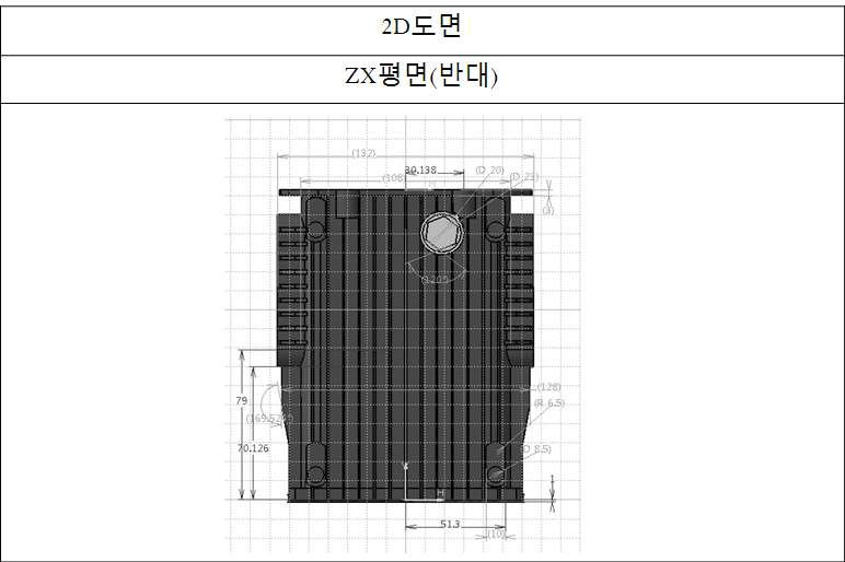 고압펌프 케이스 측면 규격